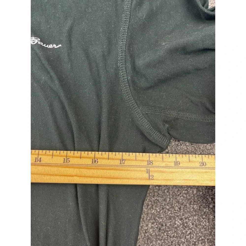 Eddie Bauer Shirt Mens Medium Polyester Long Sleeve Crew Neck Pullover Black‎ - Picture 5 of 6